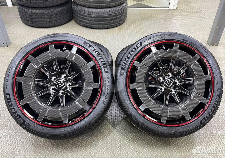 Колеса в сборе на Mercedes S-class R20 + michelin