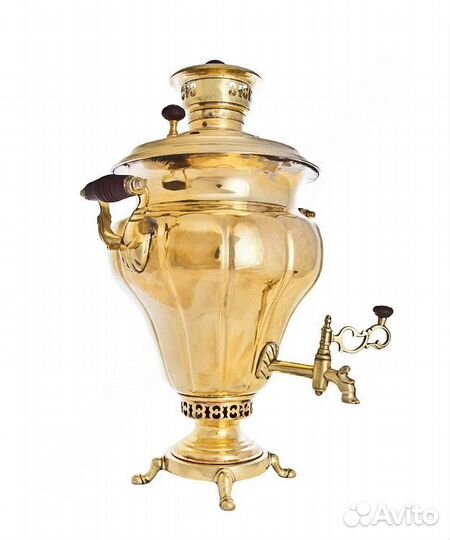 Самовар антикварный Дулей гранный 7л, угольный