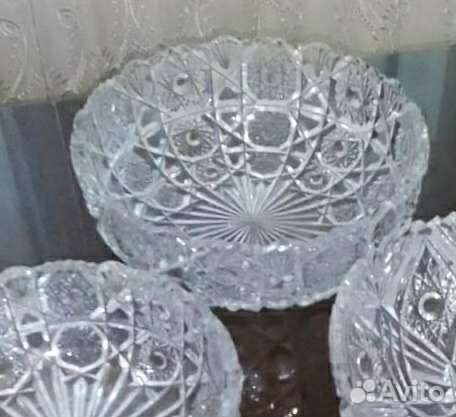 Большая хрустальная ваза