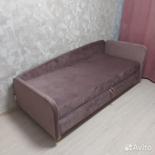 Диван Мальта коричневый с пм и ящиком