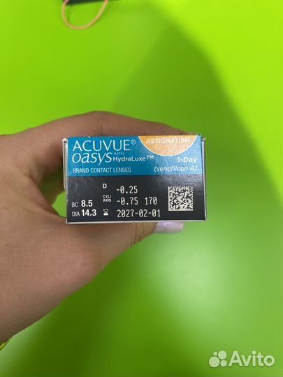 Линзы контактные астигматизм
