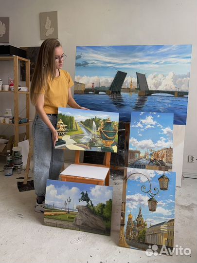 Художник Спб Картины маслом на заказ по фотографии