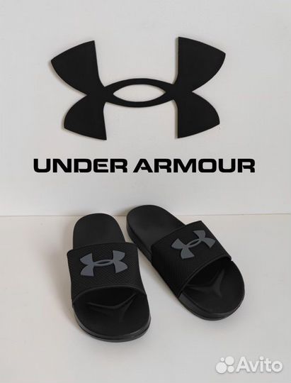 Шлёпанцы Under Armour чëpныe