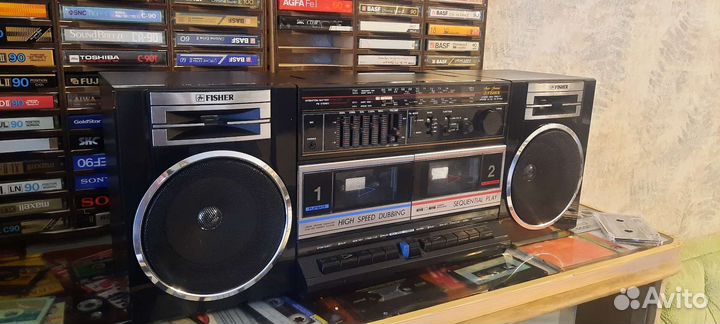Двухкассетный магнитофон fisher phw702k