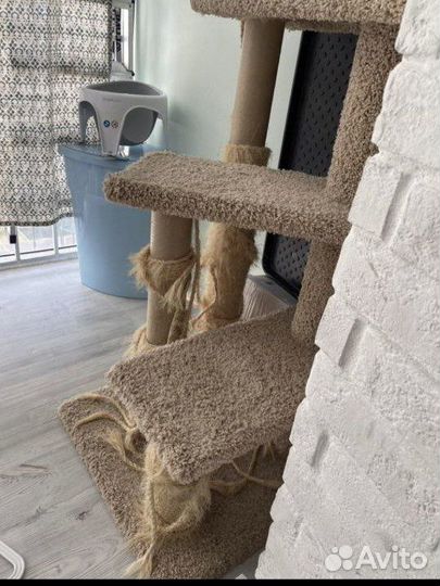 Ремонт когтеточек для кошек (перетяжка столбиков)