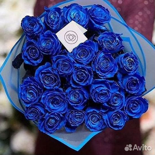 Синие розы. Букеты Цветы доставка