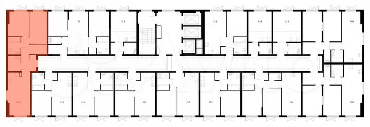 2-к. квартира, 60,1 м², 21/25 эт.