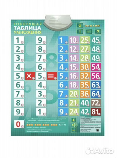 Знаток. Таблица умножения