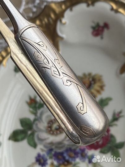 Щипцы для сахара, серебро 84 проба