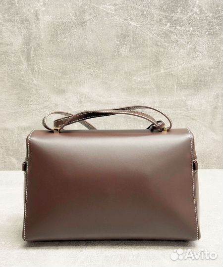 Сумка через плечо Loro Piana кожа шоколад