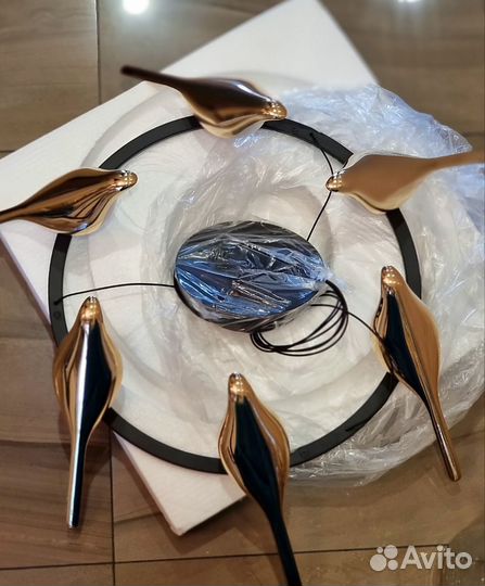 Люстра с поворотными плафонами Nomi 3, 6, 9 птичек