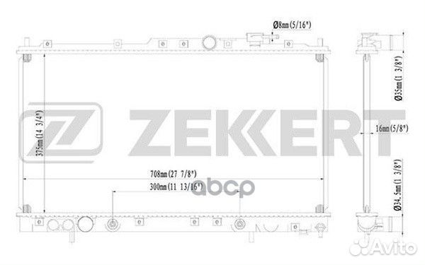 Радиатор охл. дв. Mitsubishi Galant VI 99- mk-1