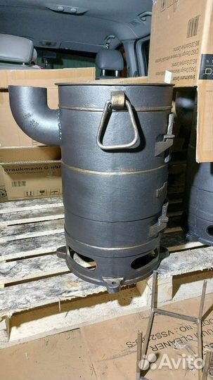 Вагонная Буржуйка советская чугун