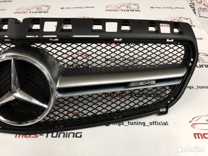 Решетка радиатора Mercedes a-class w176+amg лог
