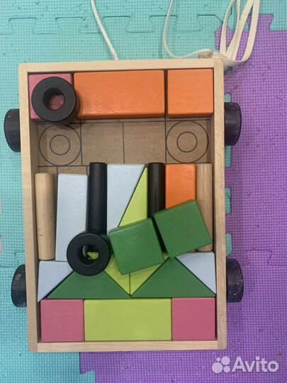 Тележка с кубиками IKEA