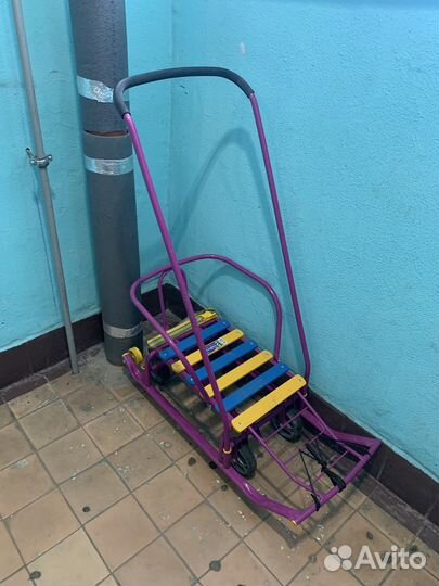 Санки сани на колесах