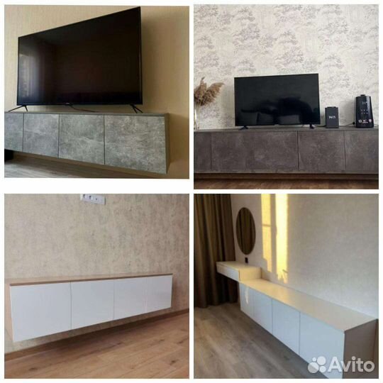 Тумба под телевизор в стиле лофт