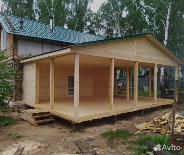 Строительство террас веранд пристроек беседок