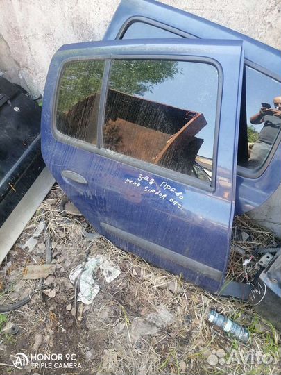 Дверь задняя правая Renault symbol