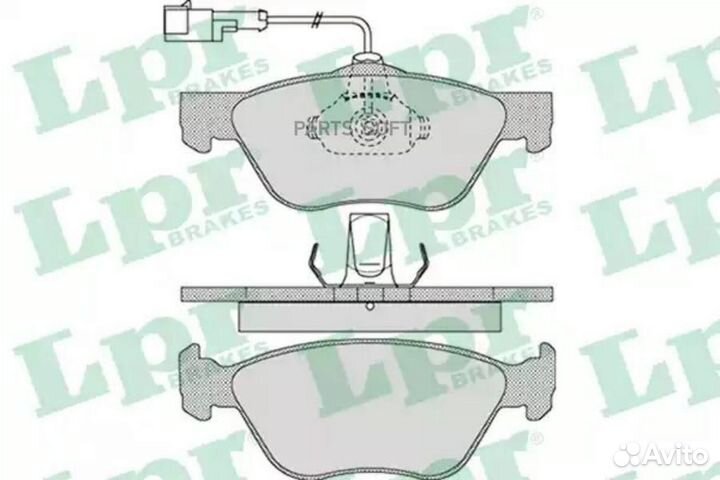 LPR 05P1084 Колодки тормозные alfa romeo 166 перед