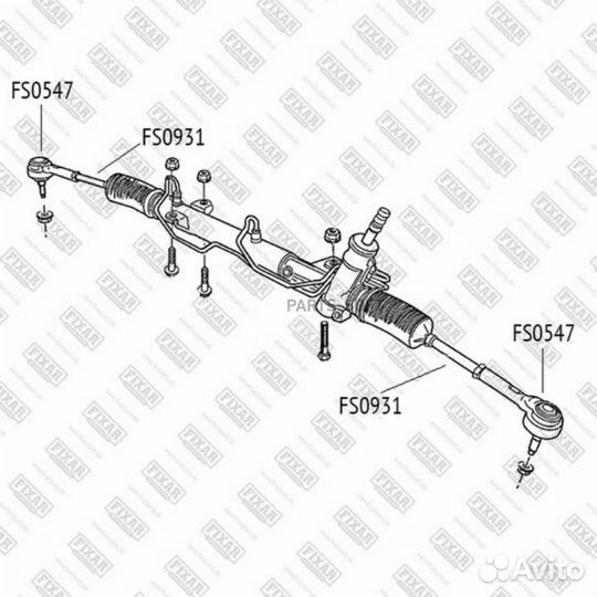 Fixar FS0931 FS0931 тяга рулевая\ Chrysler Voyager