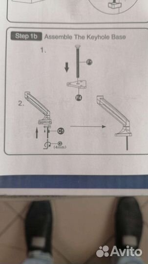 Кронш. для монитора Zeno M10 диагональ 17-35