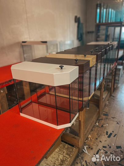 Аквариумы 50л с отделкой