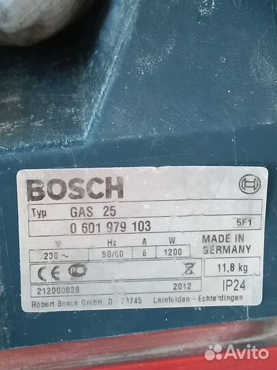 Строительный пылесос Bosch gas 25