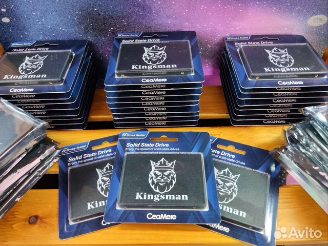 Новые SSD 128-256-512gb для пк/ноутбука Kingsman