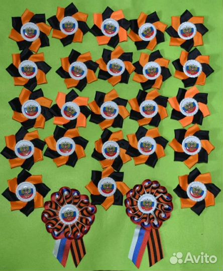 Лента Георгиевская брошь