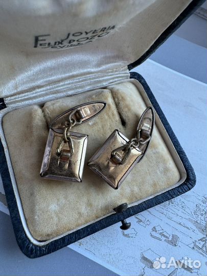 Антикварные запонки 