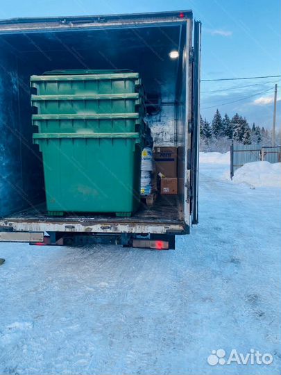 Мусорный пластиковый бак 1100л П-1070