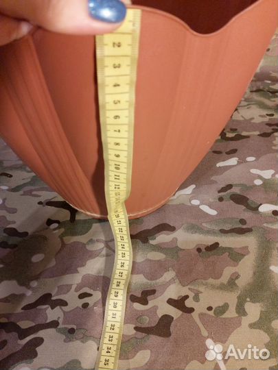 Горшок для цветов пластиковый с поддоном