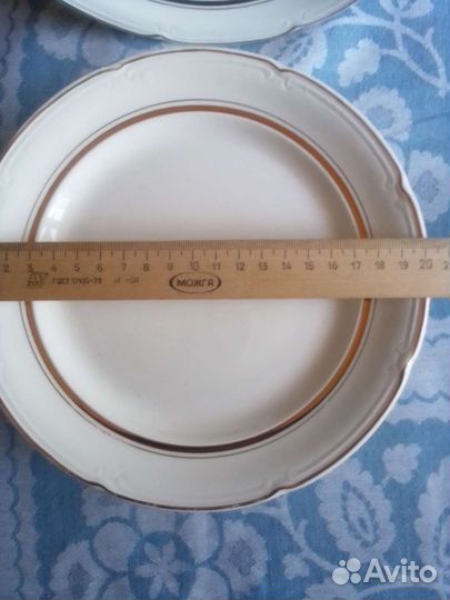 Тарелки из СССР фарфоровые 6 штук