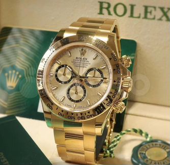 Золотые часы Rolex с гарантией