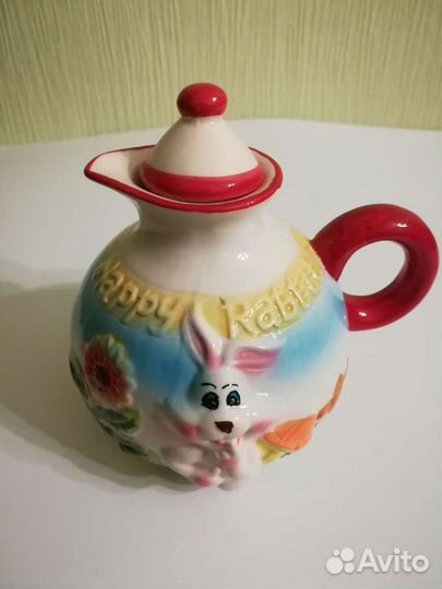 Молочник Зайчик, кувшинчик, керамика, новый