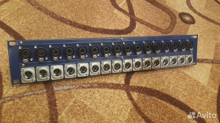 Патч панель XLR 2U