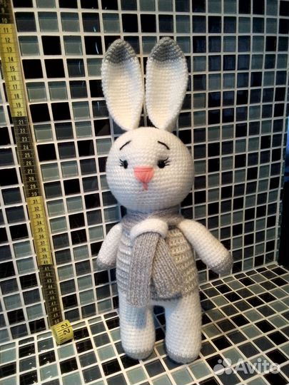 Мягкая игрушка заяц ручной работы