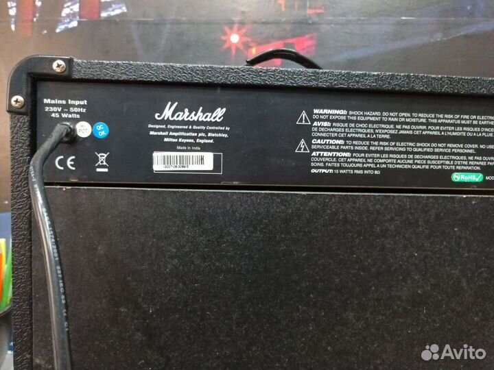 Гитарный комбоусилитель Marshall mg15cd 45watt