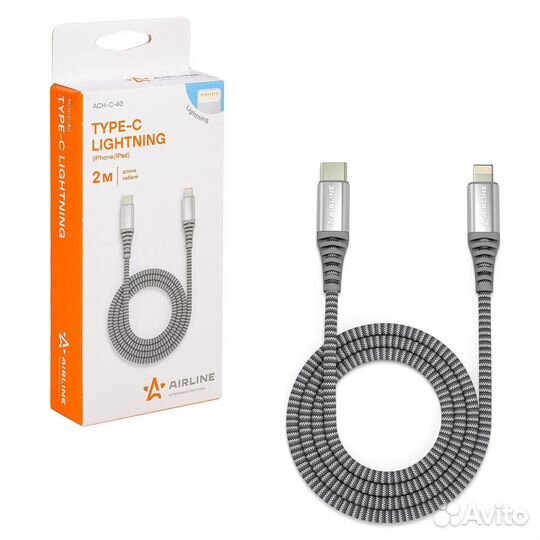 Кабель Type-C - Lightning (iPhone/iPad) поддержка