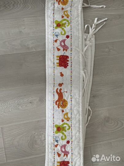 Бампер, бортики IKEA для детской кроватки