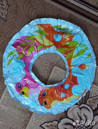 Круг, нарукавники, шапочки для плавания, очки