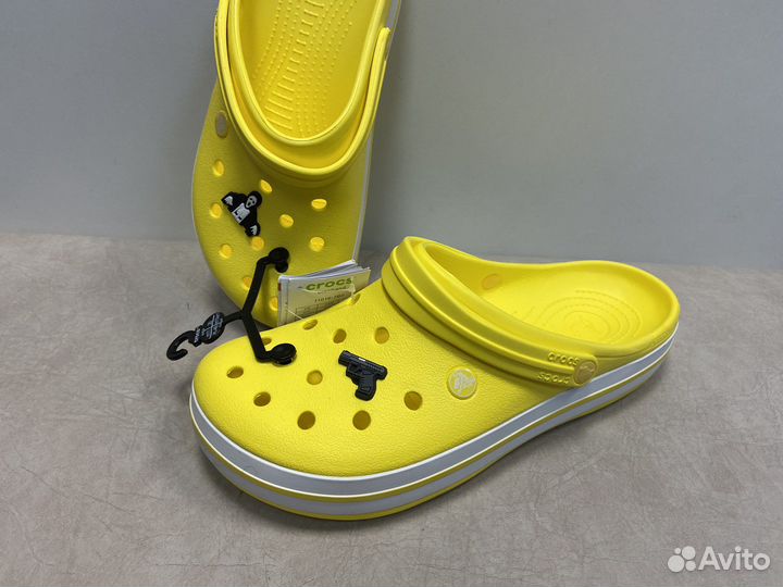 Яркие желтые кроксы 40/41