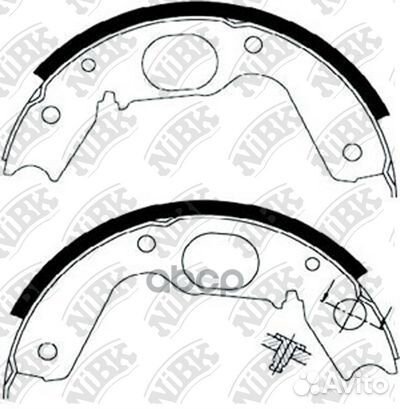 Барабанные колодки MMC L300/L400/pajero 89-06/C