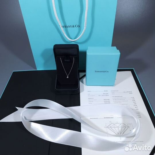 Подвеска кулон Tiffany & Co Soliter 0.18 ct