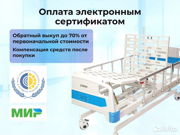 Медицинская кровать функциональная