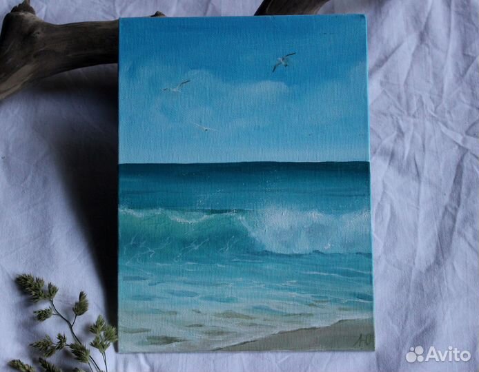 Морской пейзаж маслом