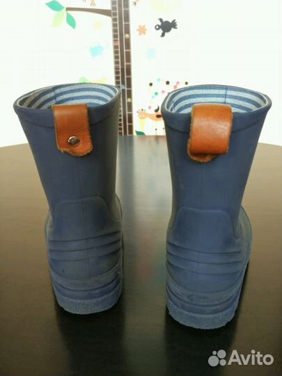Резиновые сапоги kavat синие размер 25