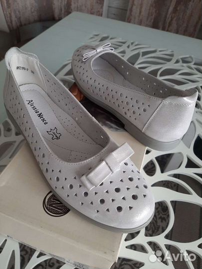 Балетки натуральная кожа 36