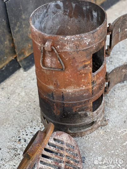 Печь буржуйка чугунная СССР